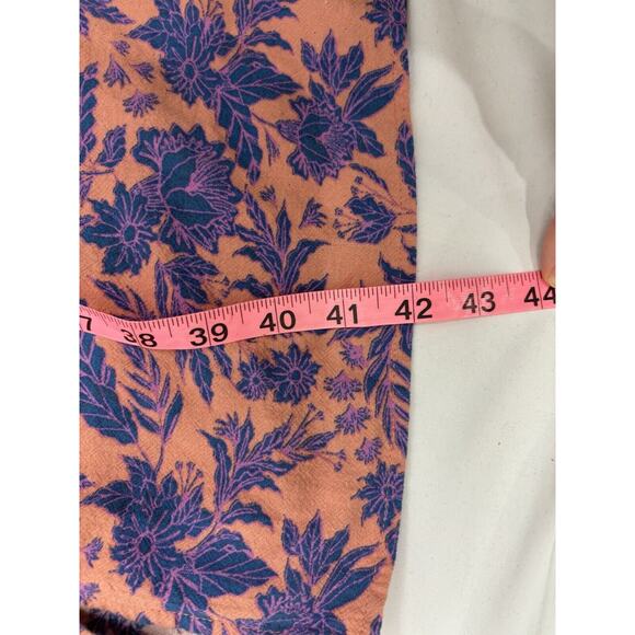 Universal Thread Floral Dress Tie Back Button Front Midi Pockets Cottagecore XS - Picture 5 of 11